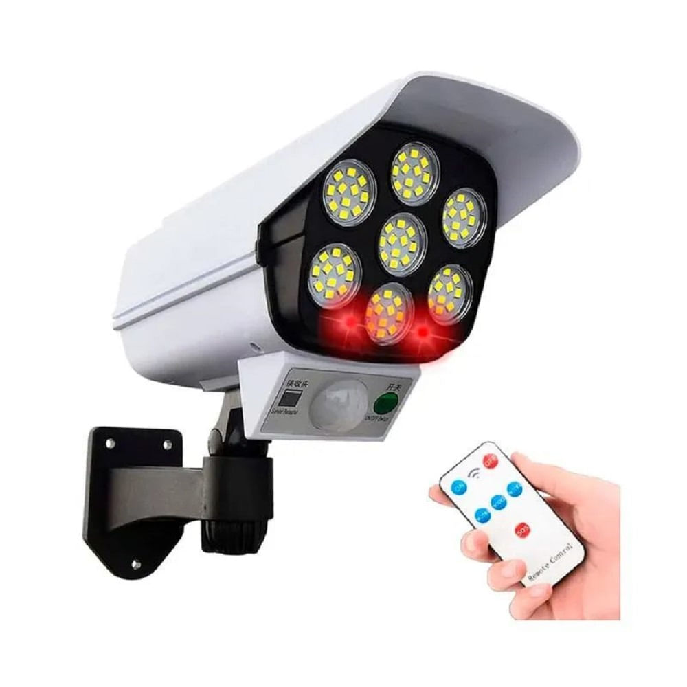 Foco Solar Modelo Camara de Seguridad