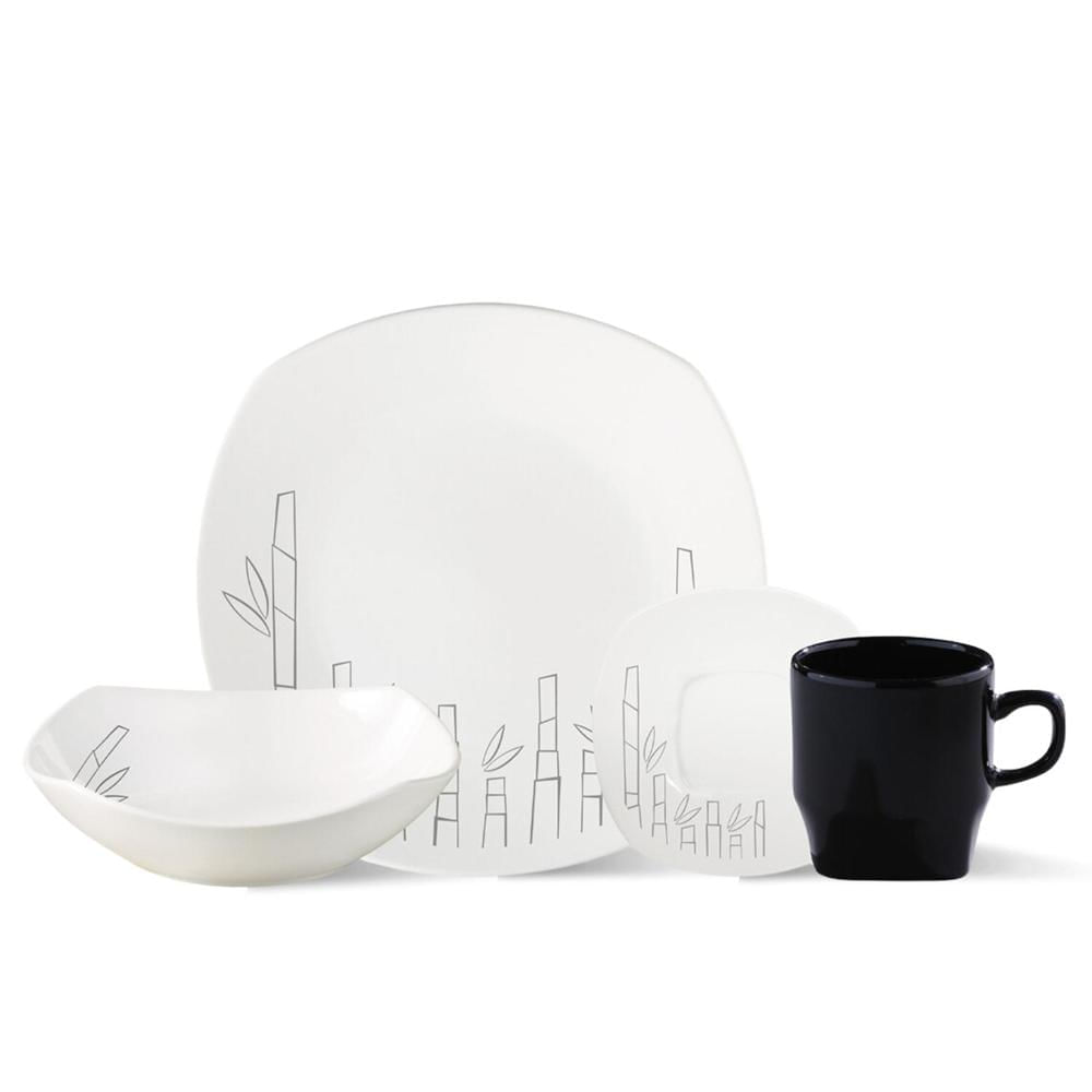 Juego de Vajilla Bambu 16 Piezas Corona