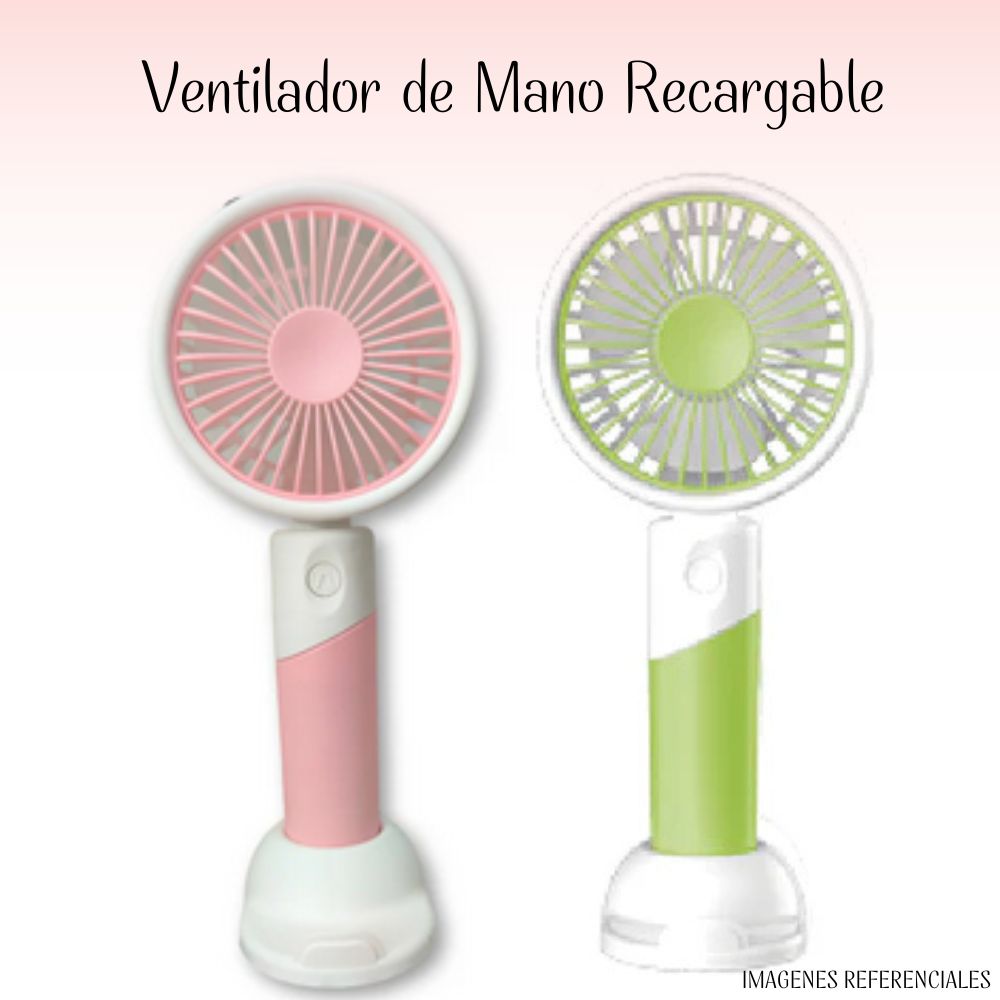 Mini ventilador Recargable con Soporte - RV
