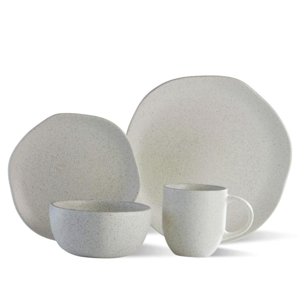 Juego de Vajilla Orion Reactivo Blanco 16 Piezas Corona