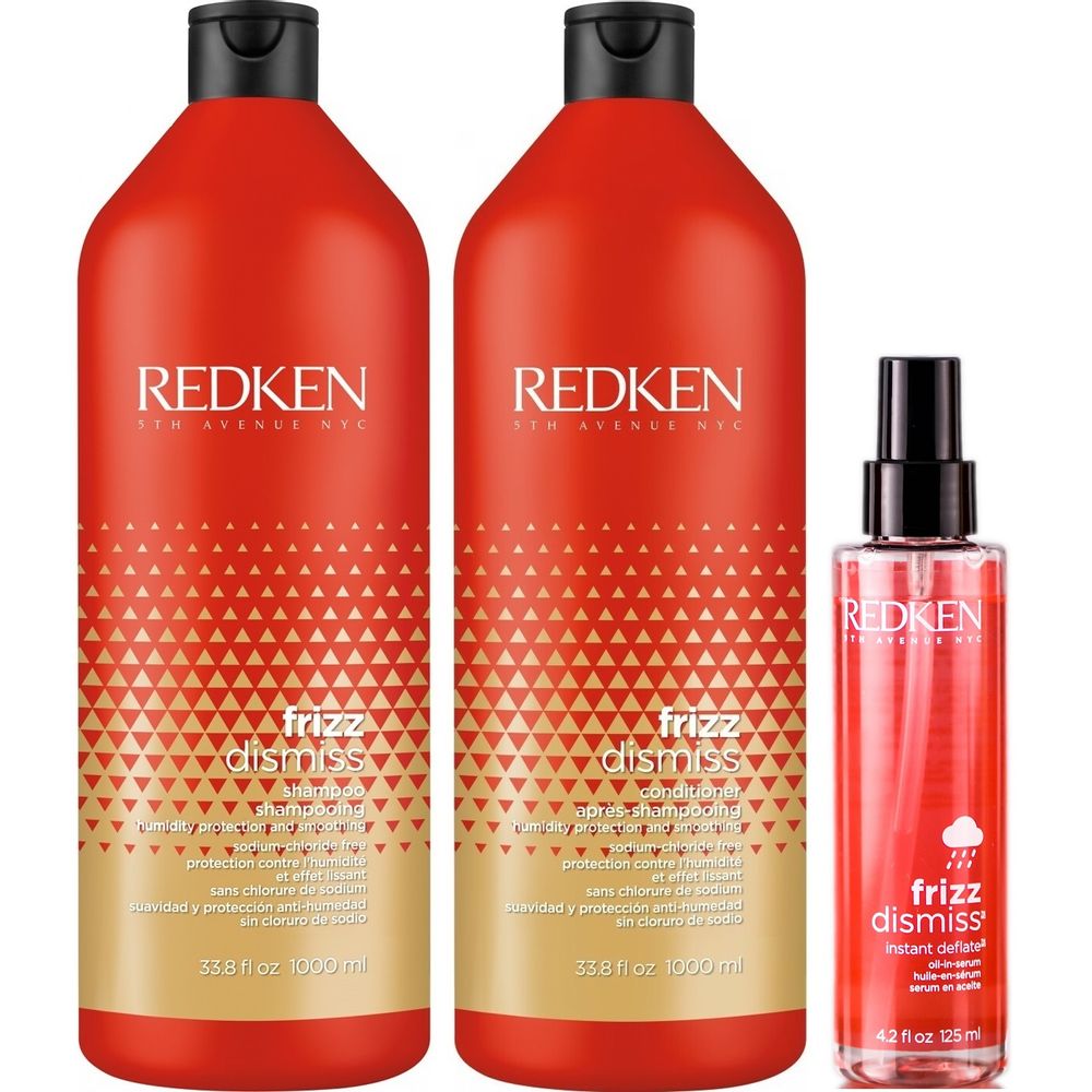 Shampoo Sin Sal Anti Frizz 1000ml + Acondicionador + Sérum