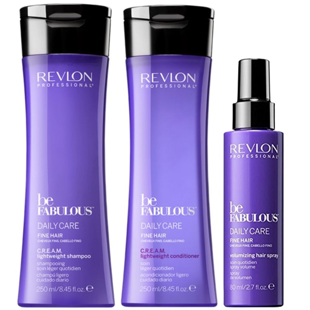 Shampoo Cabello Fino + Acondicionador + Sérum Revlon Be