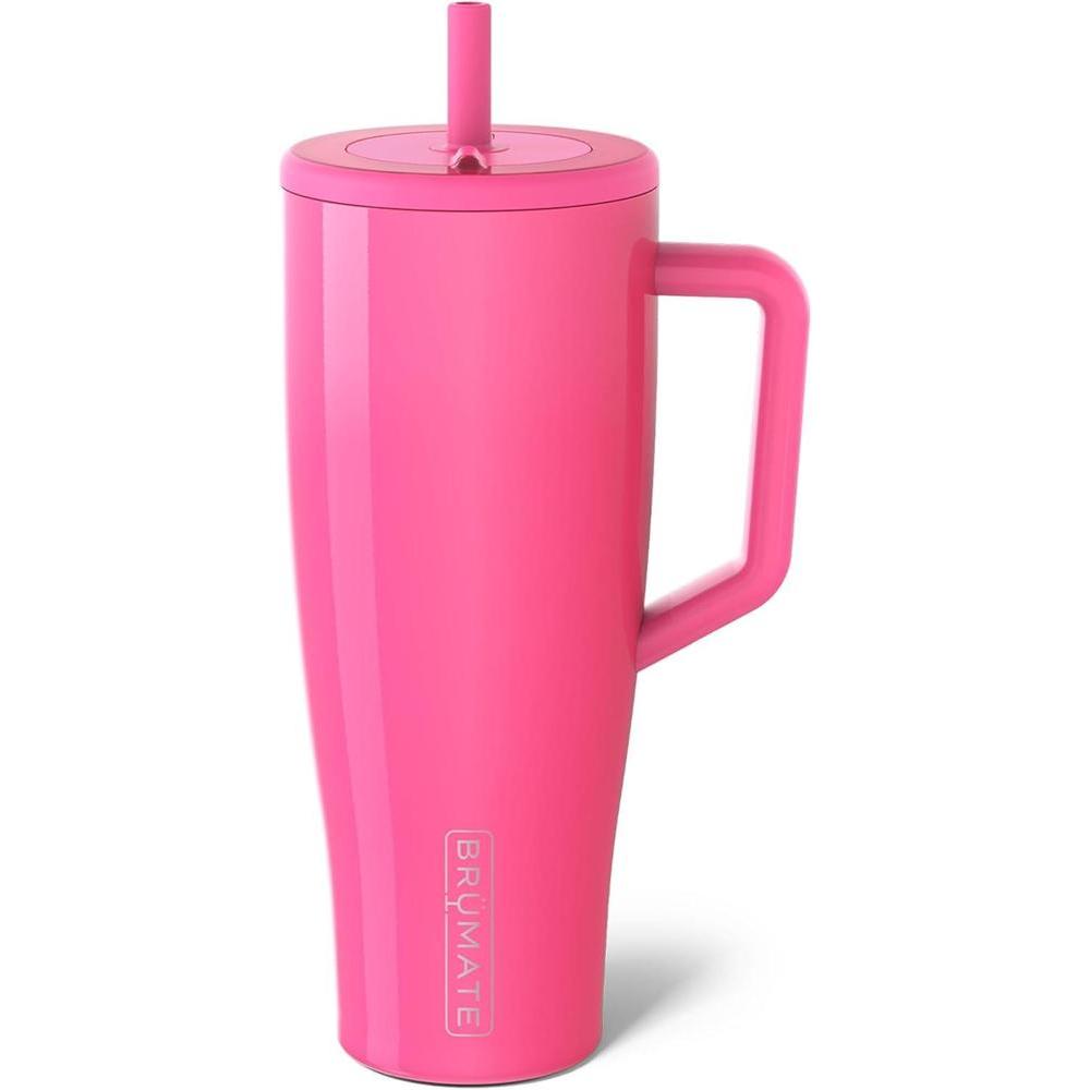 Vaso BrüMate Era aislado 100% a prueba de fugas, rosa neón