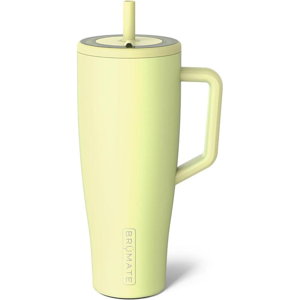 BrüMate Era - Vaso térmico con asa y pajilla sin fugas, tapa de acero inoxidable