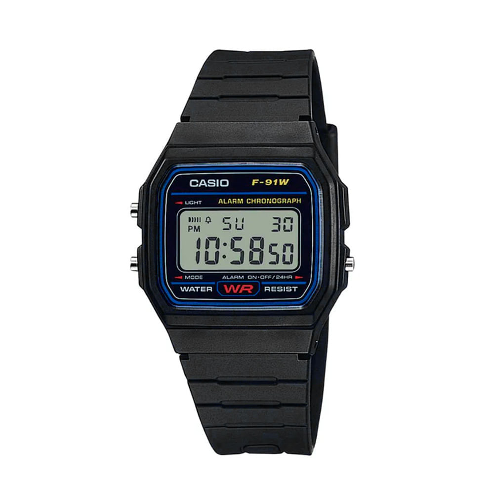 Reloj Casio F-91W Negro Digital Clásico para Hombre