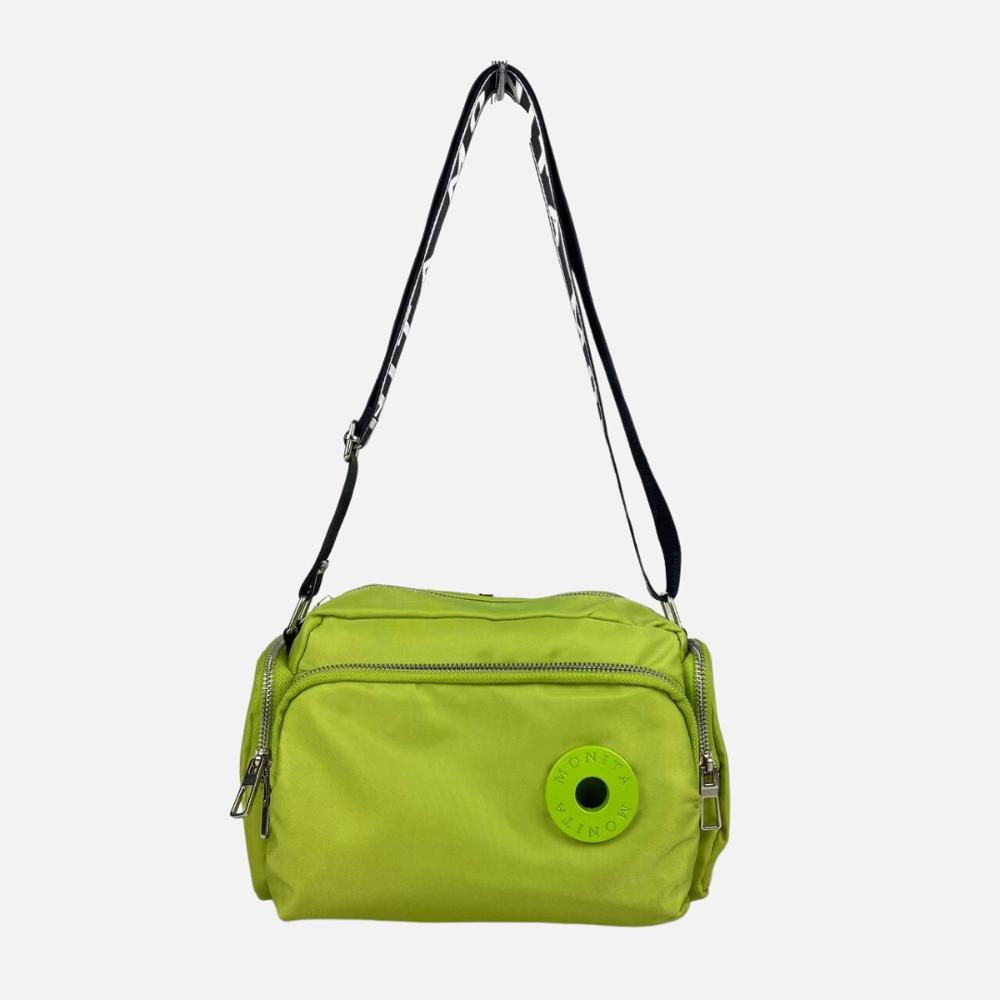 Morral Bandolera Mediano Mujer Nylon Verde Lima Oechsle Oechsle