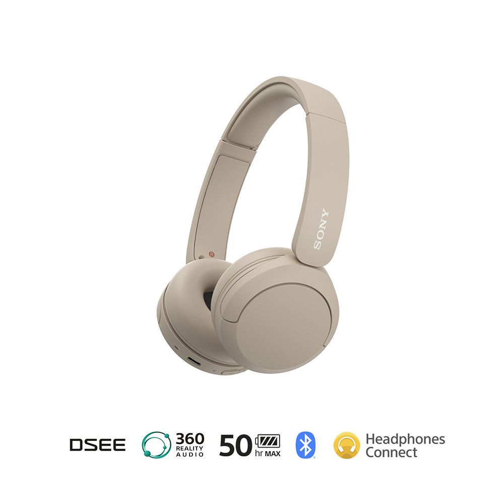 Audífonos Sony Headphones WH-CH520/CZ UC Crema