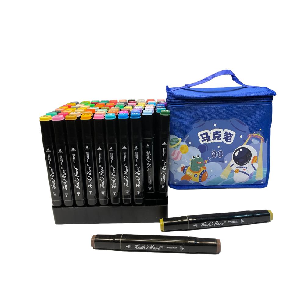 Set De Plumones Kawai Doble Punta 80 Piezas