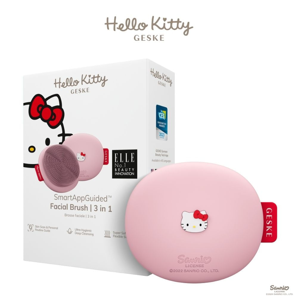Cepillo Facial 3 en 1 Hello Kitty Rosa