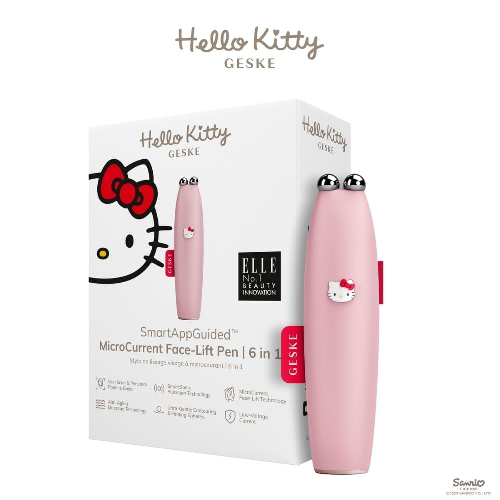 Pluma Masajeadora de Rostro Hello Kitty Rosa