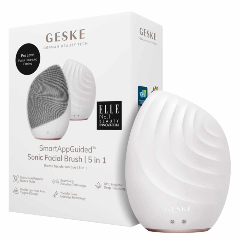 Cepillo Sónico Facial 5 en 1 Blanco Perlado