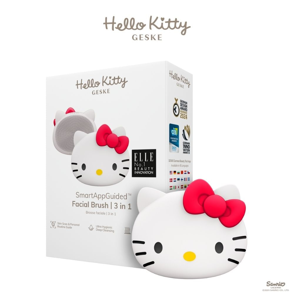 Cepillo Facial 3 en 1 Hello Kitty Blanco