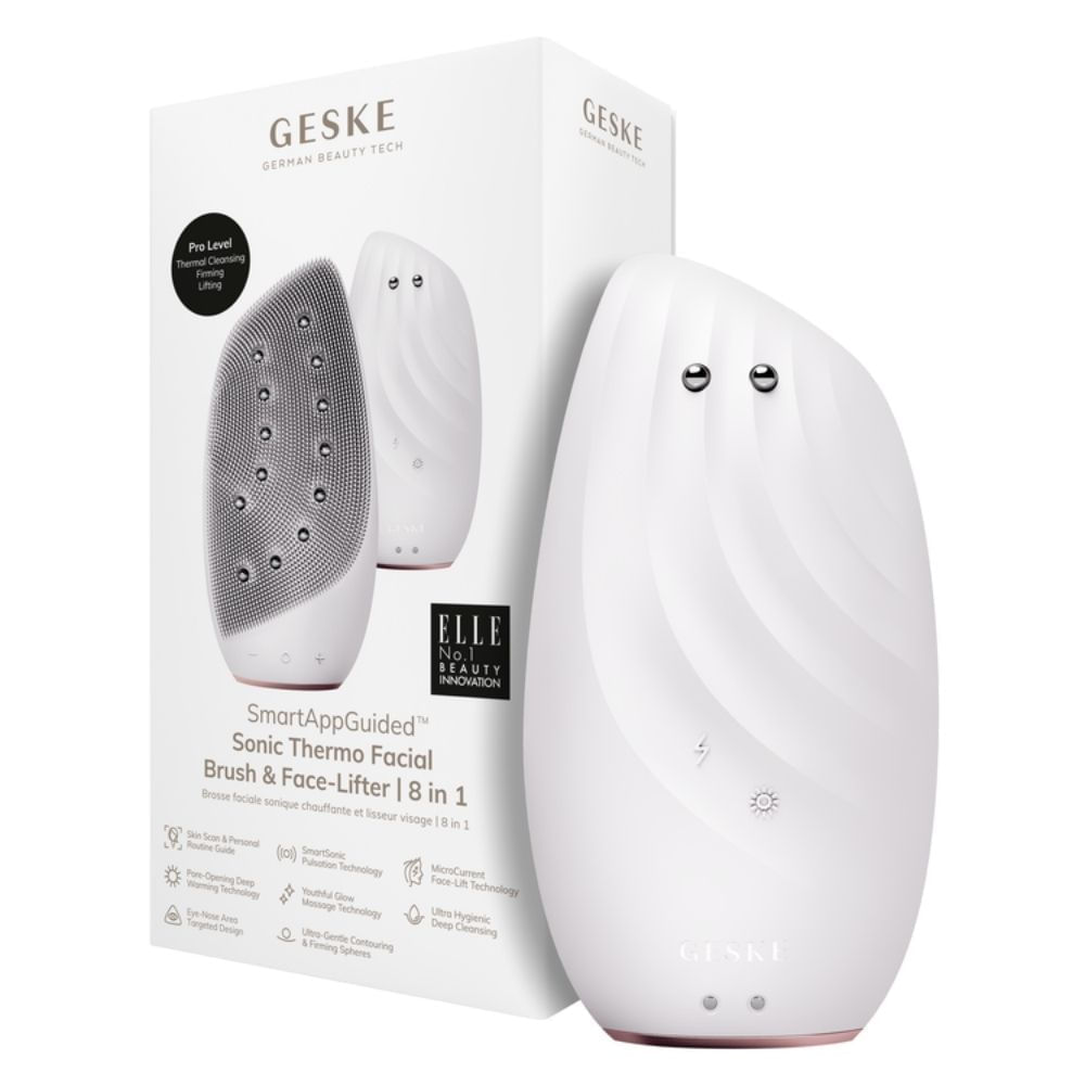 Cepillo Sónico Thermo Facial 8 en 1 Blanco