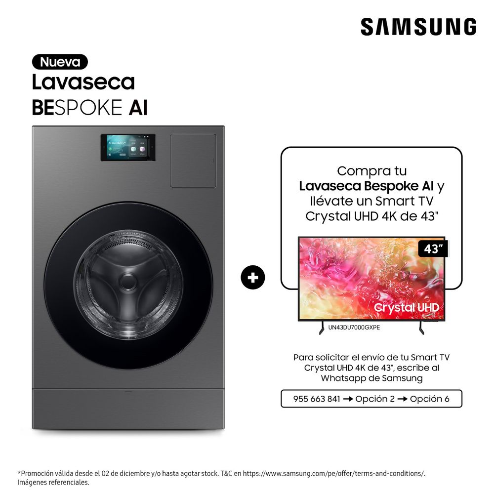 Lavaseca Samsung BeSpoke AI 26KG / 15KG