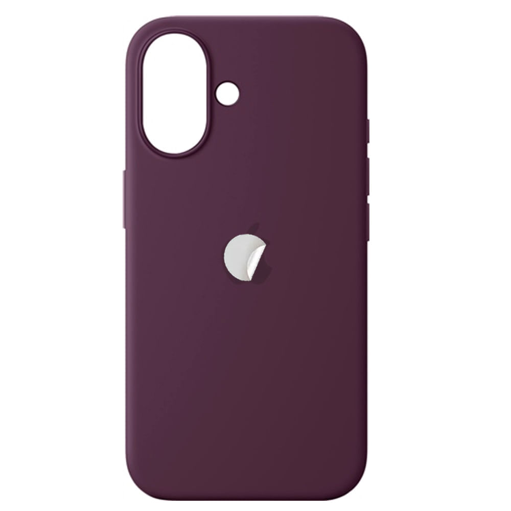 Case Silicona Para iPhone 16 Guinda