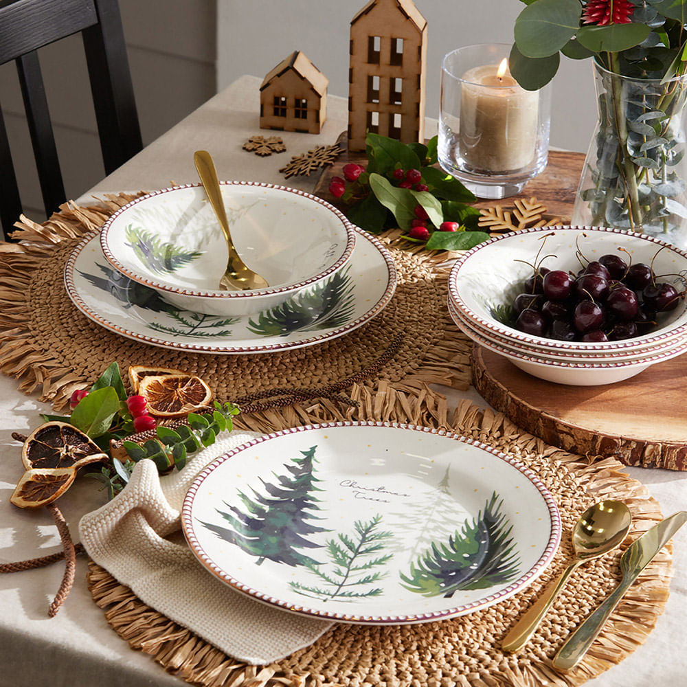 Set de Vajillas Arboles de Navidad 16 Pzas Oechsle Oechsle