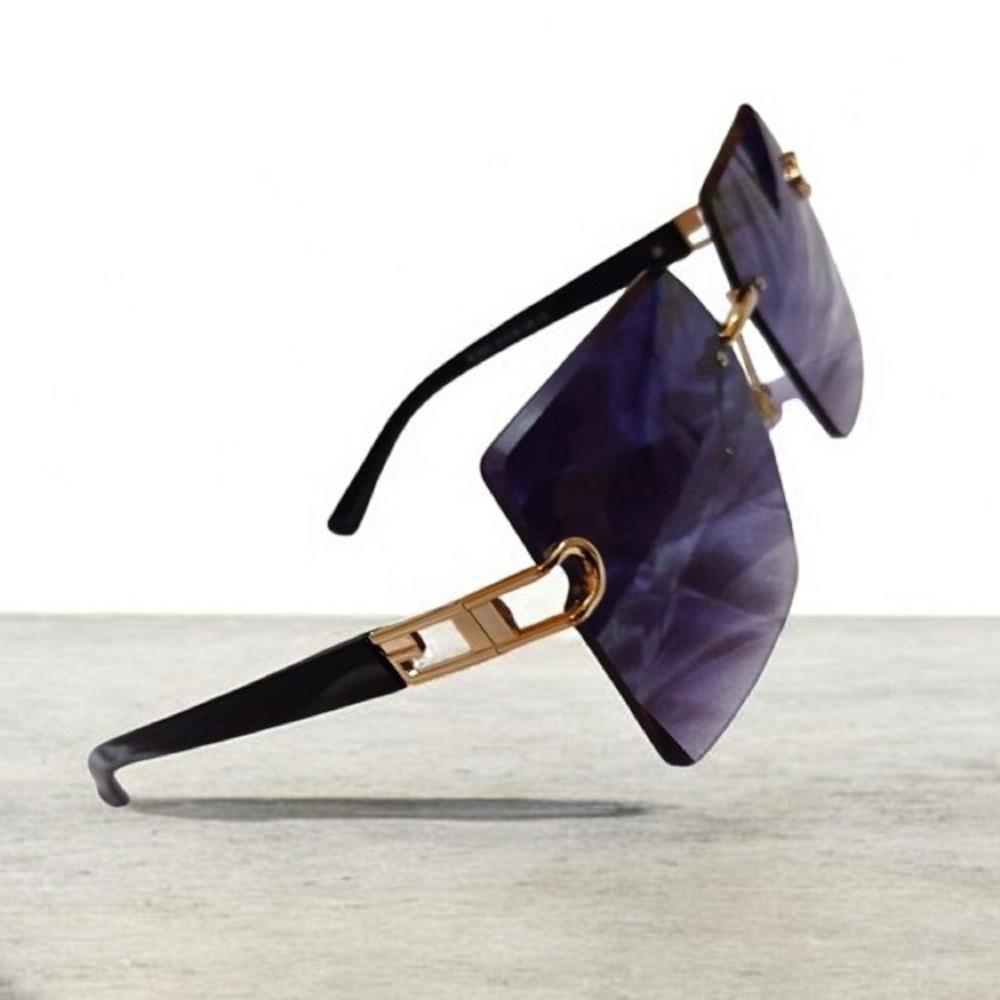 Gafas de Sol Biselada Cuadrada Espejado Mujer PL3950 Uva