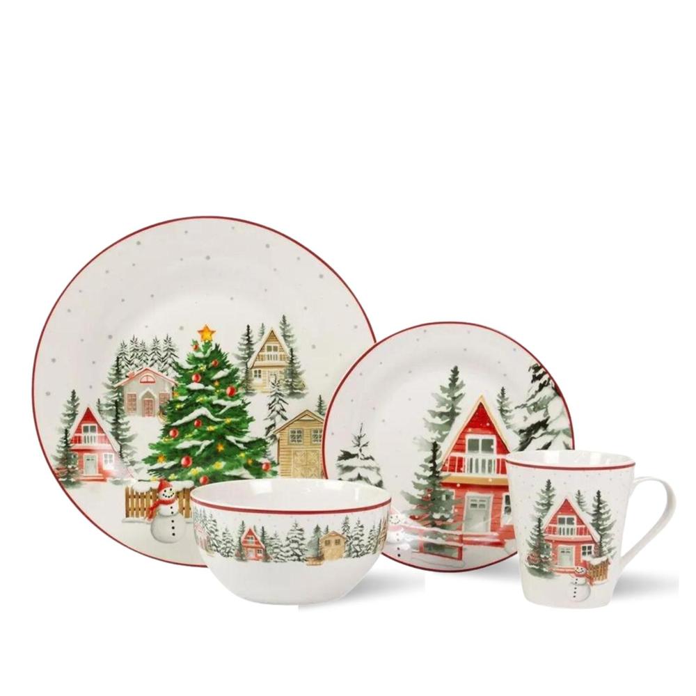 Vajillas Navidad Espacio Casa Platos Santa Y Amigos Navidad Cartón
