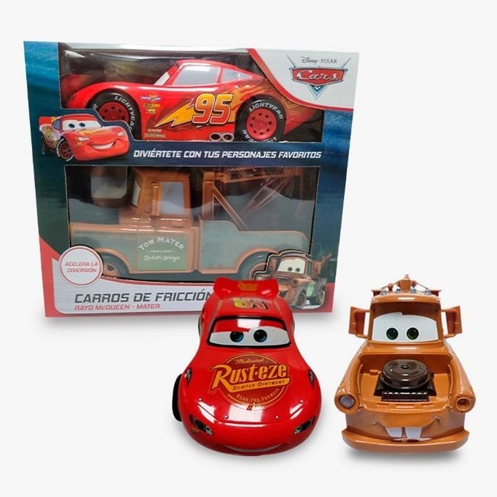 Coches De Friccion Pixar 6777-14 Rayo Mcqueen Y Mater Cars