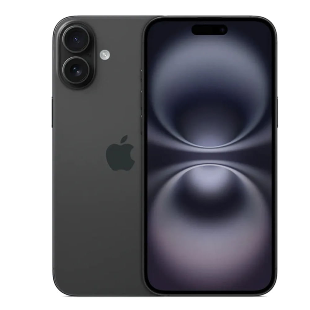 iPhone 16 eSIM 128GB, 8GB ram, cámara 48MP+12MP, frontal 12MP, 6.1"", negro