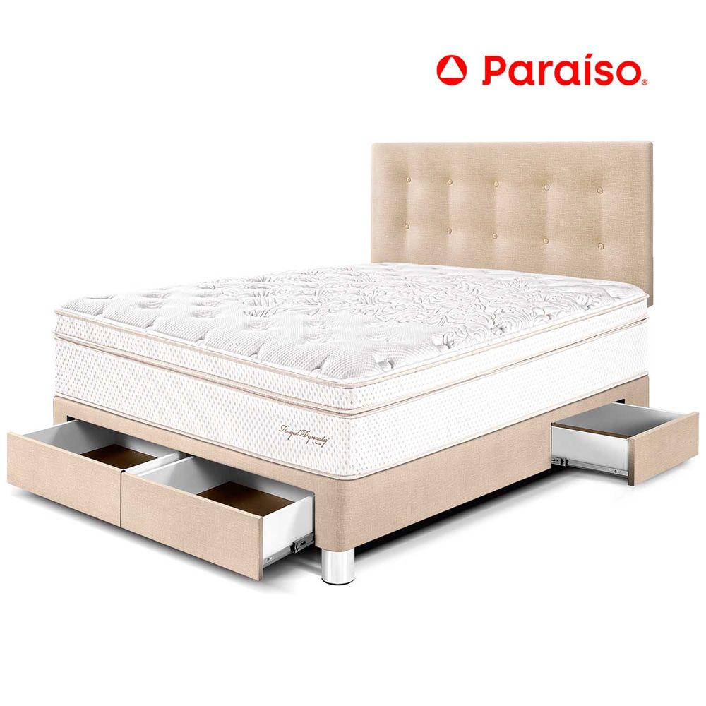 Dormitorio Royal Dynasty con Cajones 2 Plazas Champagne