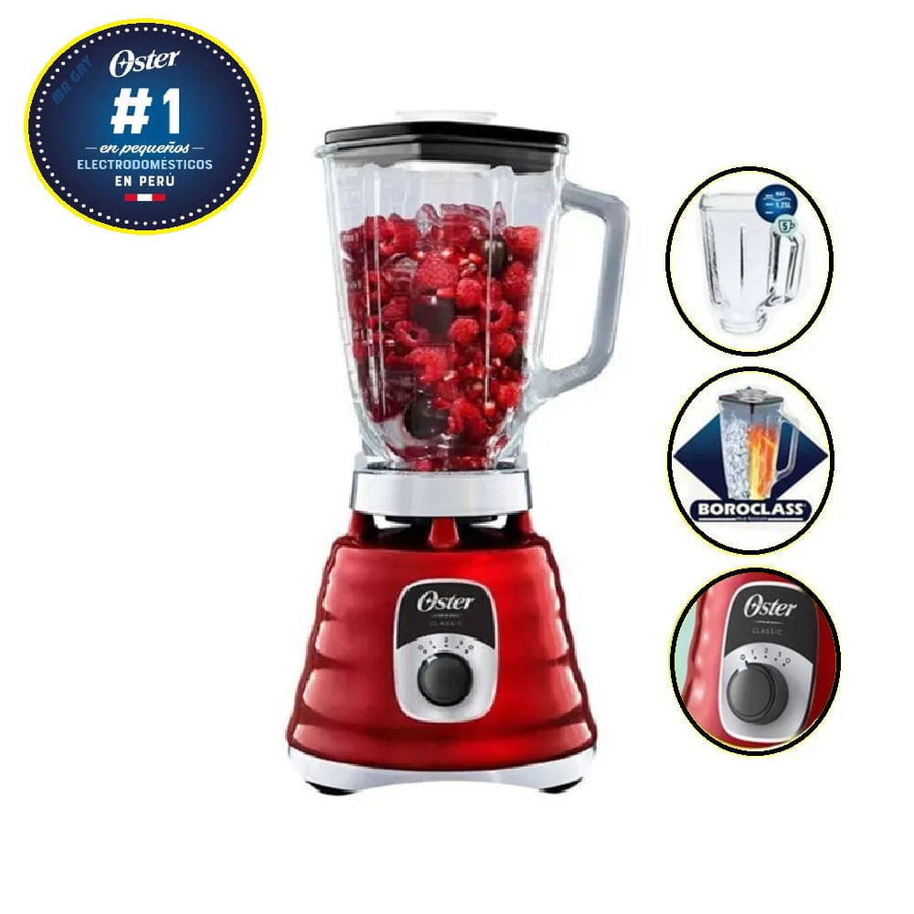 Licuadora Clásica Velocidades con Perilla Ergonómica Oster