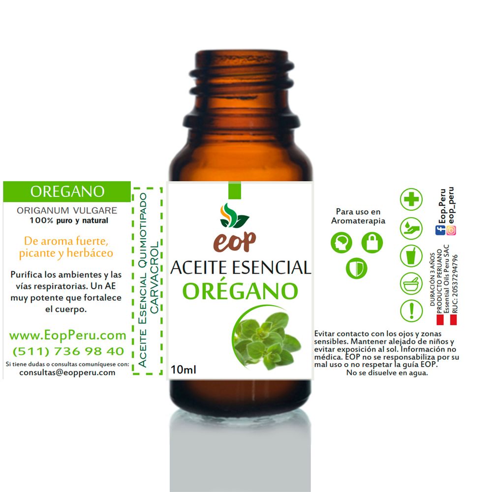 Aceite Esencial de Orégano / 10 ml - ACEITES ESENCIALES - AROMATERAPIA