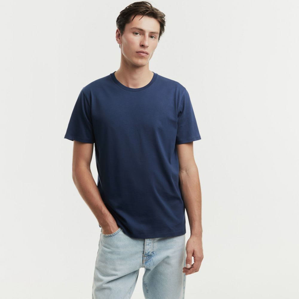 Camiseta Miraflores La Moda Polo Lisa Sfera Hombre Azul Oechsle