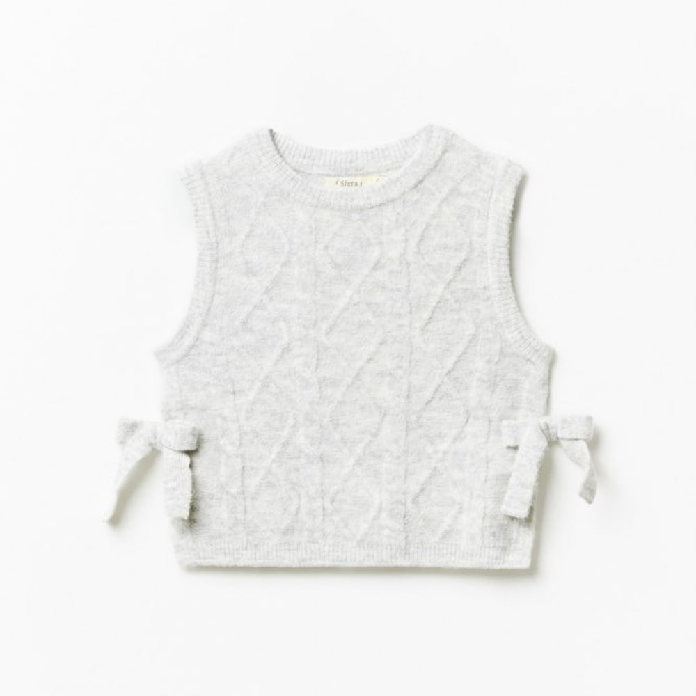 Niña Chaleco Punto Sfera Chalecos Conjunto Punto Sfera Playeras