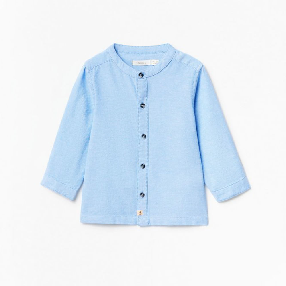 Camisa Oxford Celeste Bebe Camisa Oxford Lisa Sfera Bebé Niño Azul