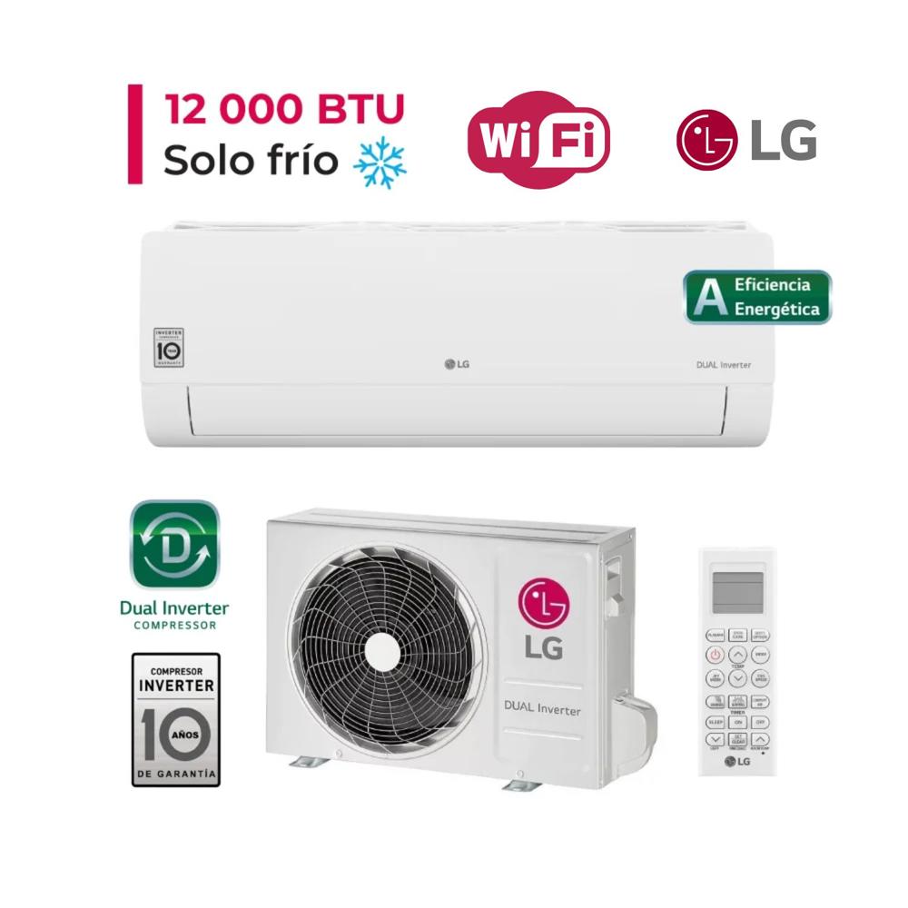 Aire Acondicionado LG Split De 12,000 BTU/h Inverter Frío Solo con Wifi