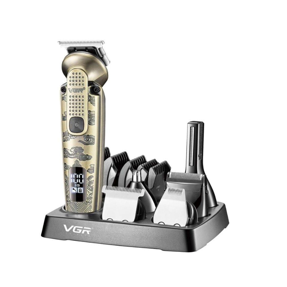 Máquina Cortadora Cabello Inalámbrica VGR V-095 Argentina 6 en 1 IPX6