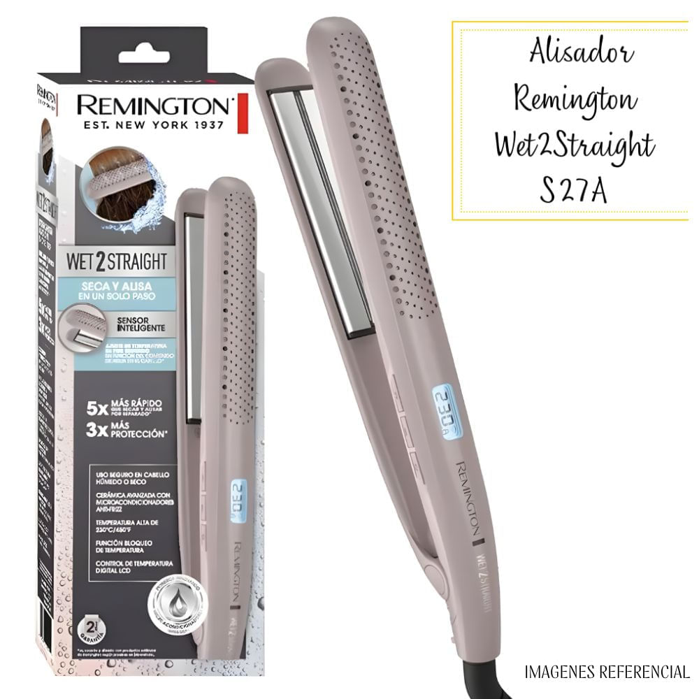 Plancha Alisadora Remington Wet2 STRTAIGHT- S27A
