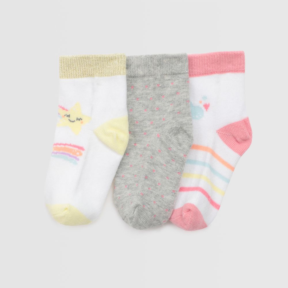 Medias Pack X5 Para Recien Nacido Baby Circus Rainbow