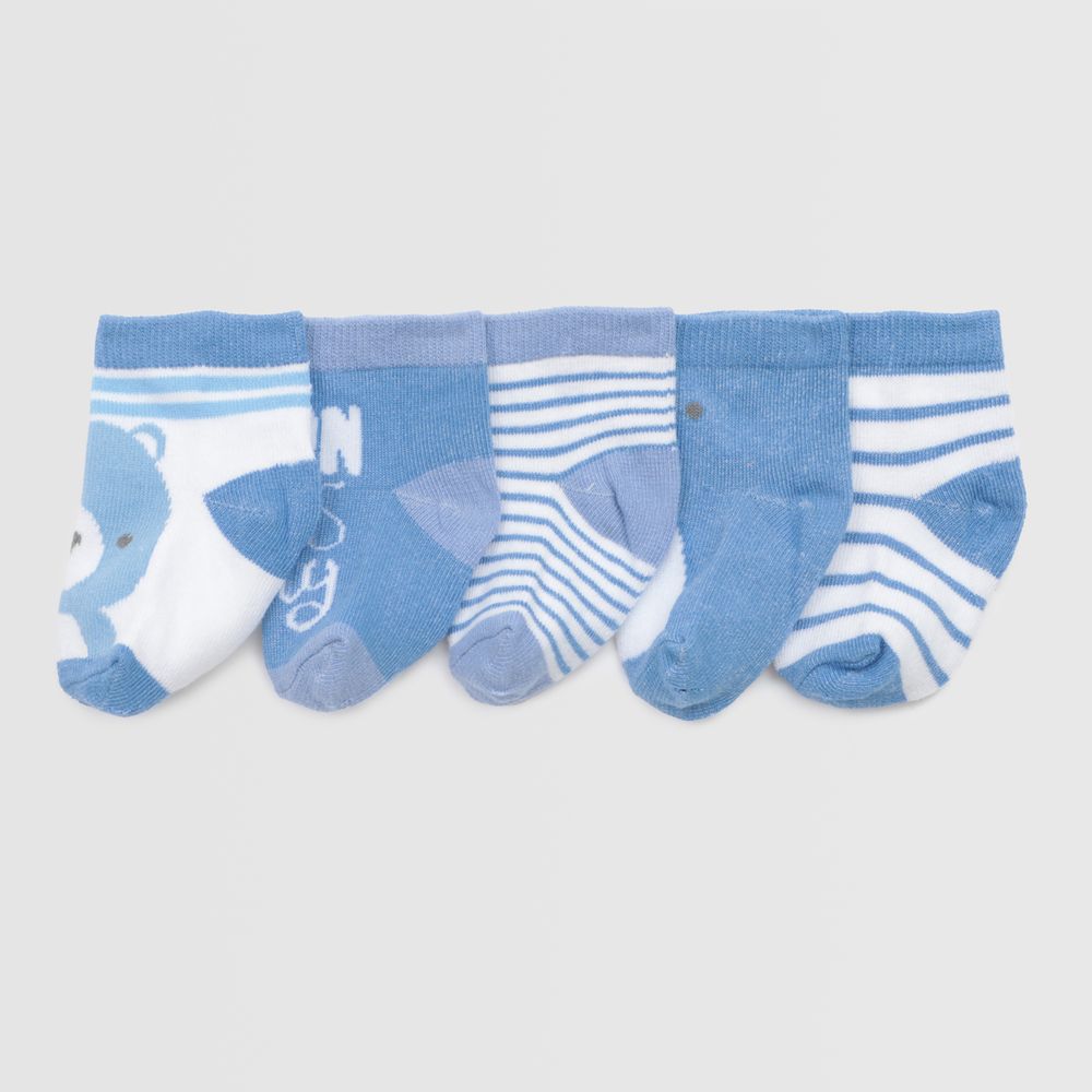 Medias Pack X5 Para Recien Nacido Baby Circus Bear