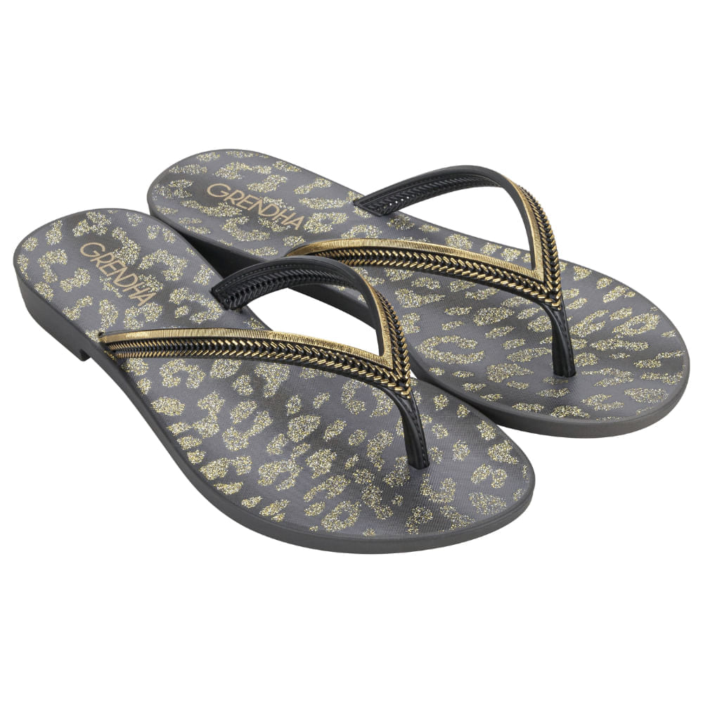 Sandalias Grendha Para Mujer - Color Negro, Talla 39, Estilo Casual