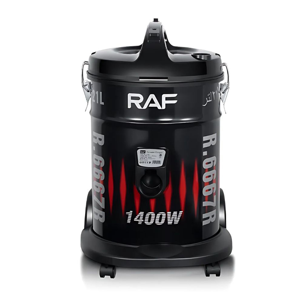 Aspirador Eléctrica RAF 1400W 21L para Limpieza profunda