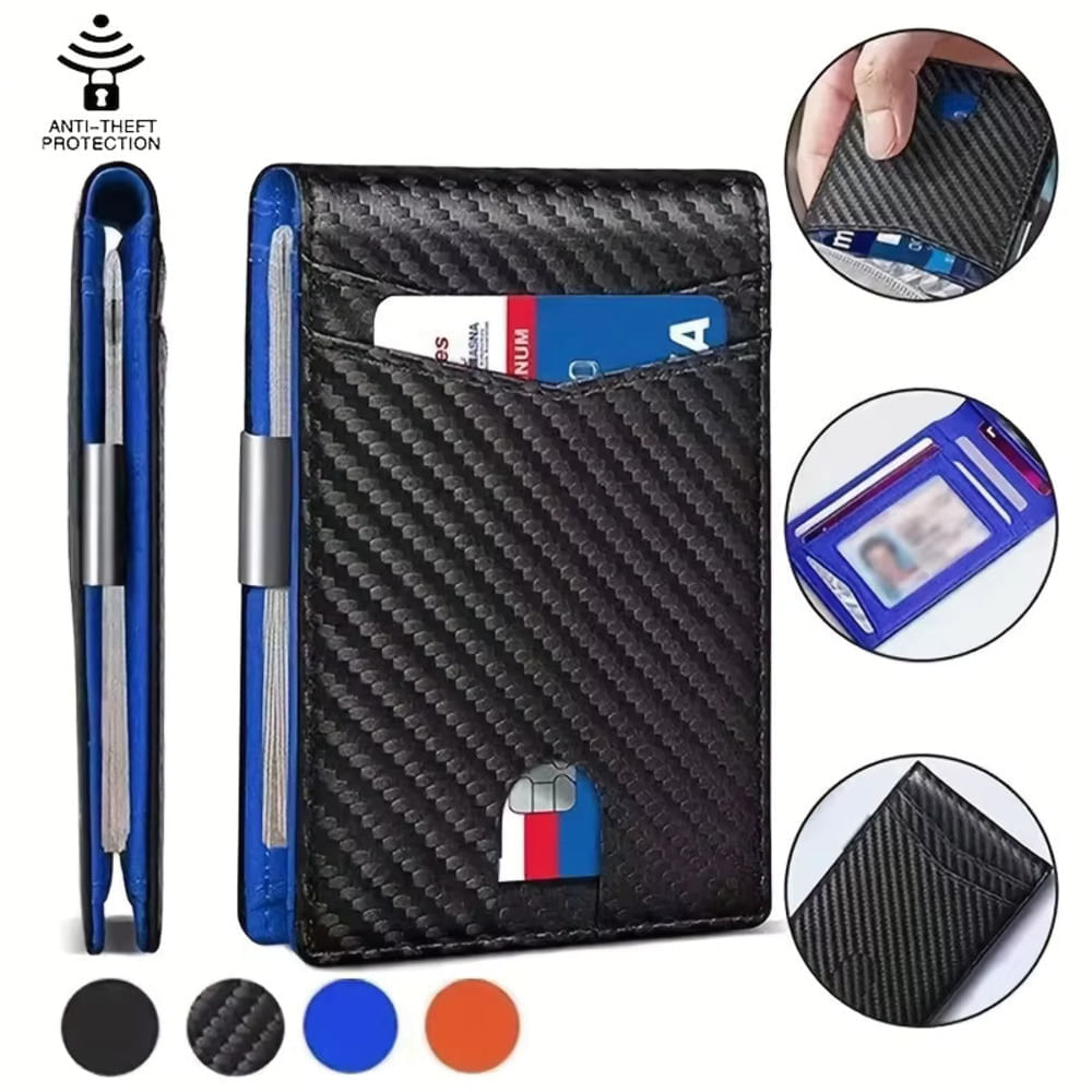 Billetera Elegante Sigmar Azul con Seguridad RFID