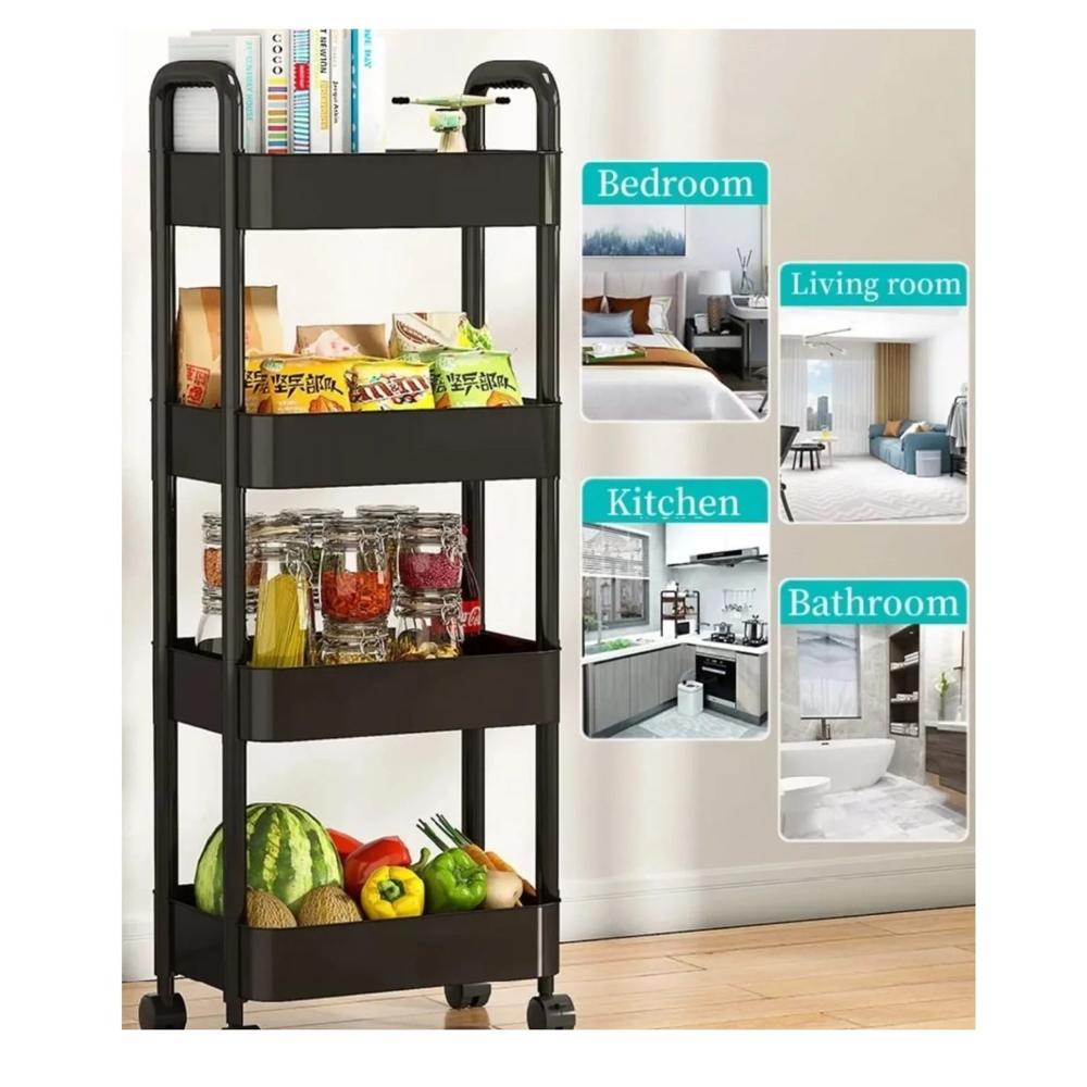 Carrito Organizador para Cocina  Sala Dormitorio Baño | 4 niveles