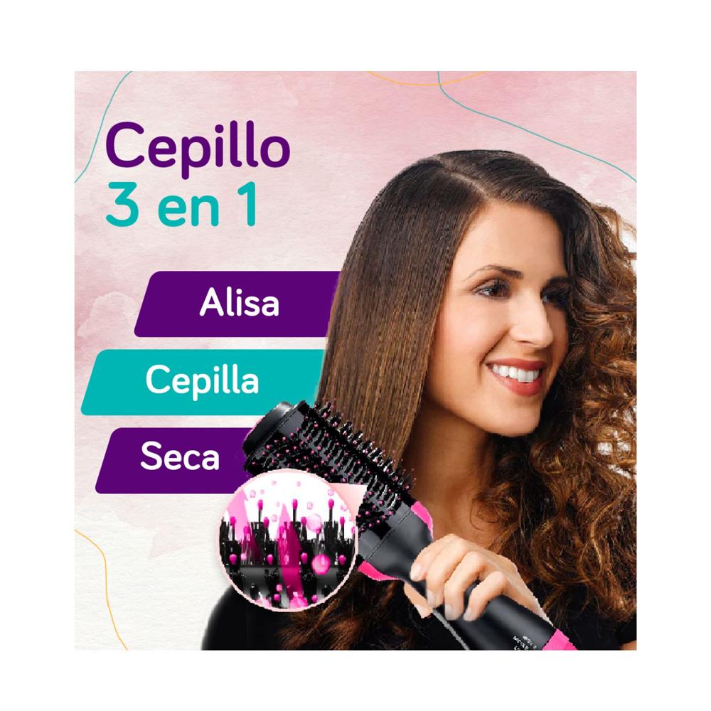 Cepillo Secador Alisador 3 en1 |Libre de Frizz