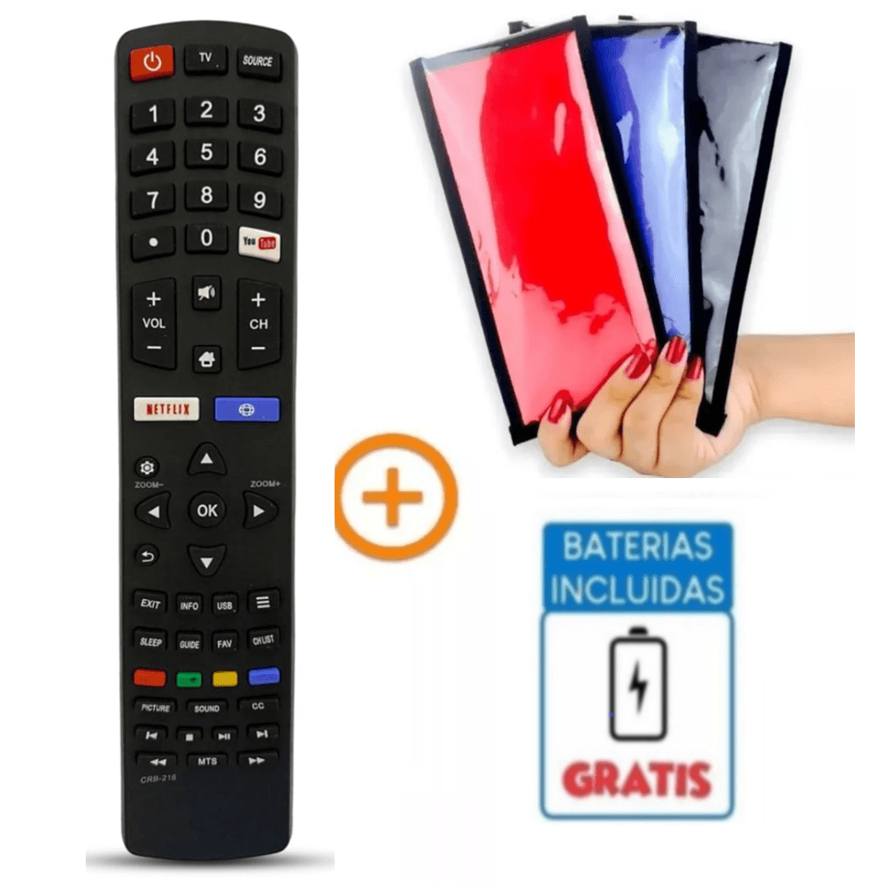 Control Remoto para Tv Smartv Recco + Pilas