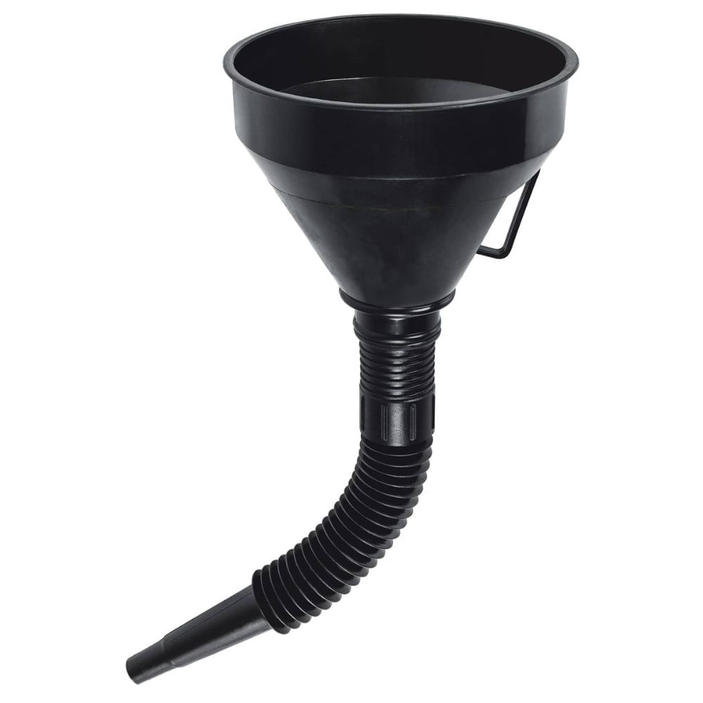 Embudo plástico con filtro cuello flexible Truper