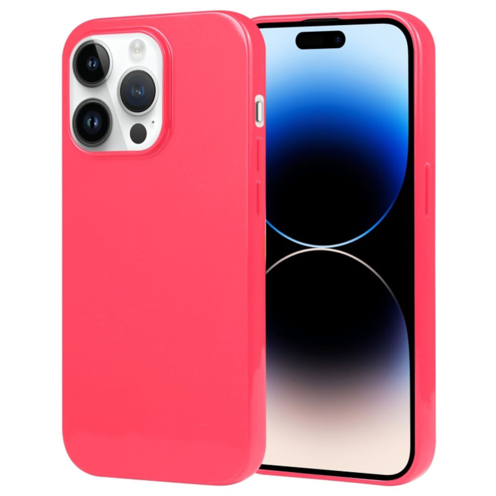 Funda para iPhone 12 Pro Max Jelly Pearl Fucsia Antishock Resistente ante Caídas y Golpes