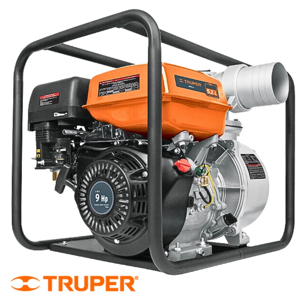 Motobomba autocebante a gasolina 9 HP salida 4" , Truper