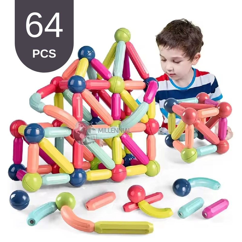BLOQUES MAGNETICOS 64 PIEZAS