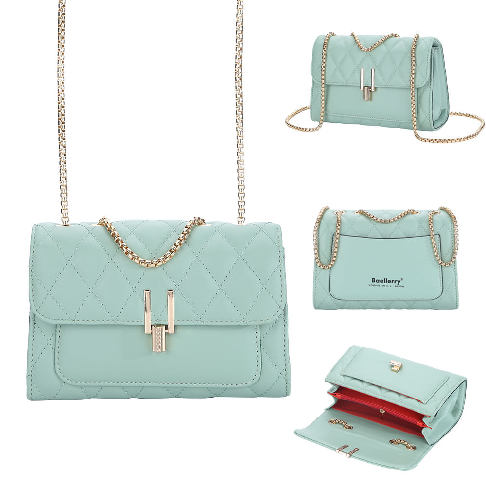 Cartera De Cuero Vegano 3240 Verde