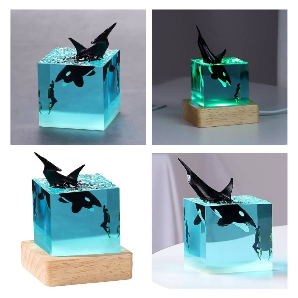 Lámpara de Noche Decorativa 3D Ballena