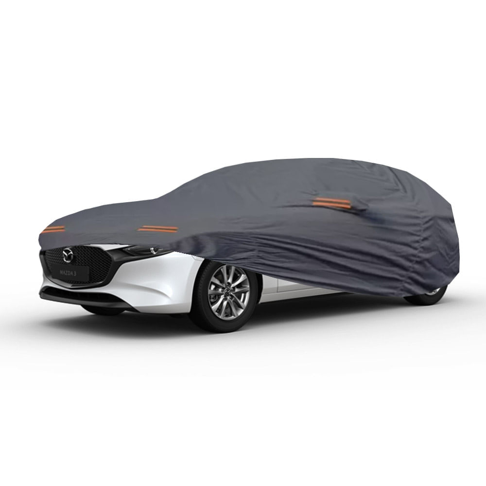 Cobertor Protector Exclusivo para MAZDA 3 HATCHBACK GRIS - Protección Superior contra Clima Extremo