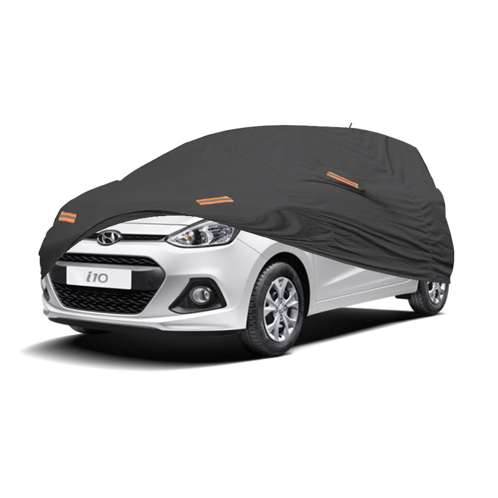 Cobertor Protector Exclusivo para HYUNDAI GRAND I10 HATCHBACK GRIS-Protección contra Clima Extremo