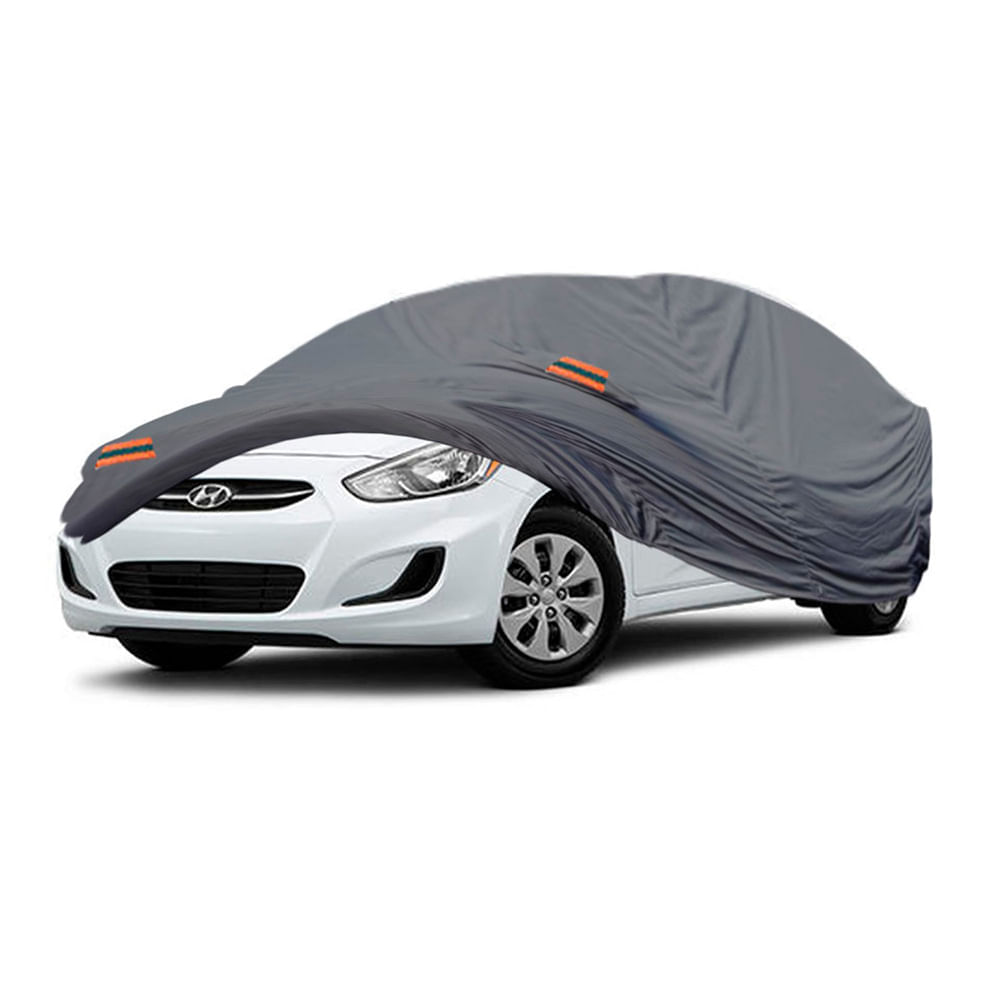 Cobertor Protector Exclusivo para HYUNDAI ACCENT SEDAN GRIS-Protección Superior contra Clima Extremo